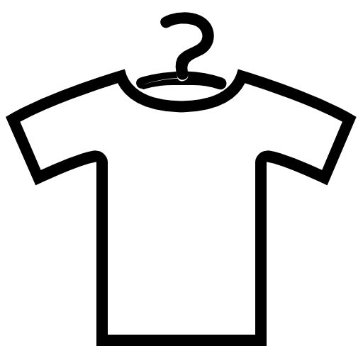 Shirt outline with hanger