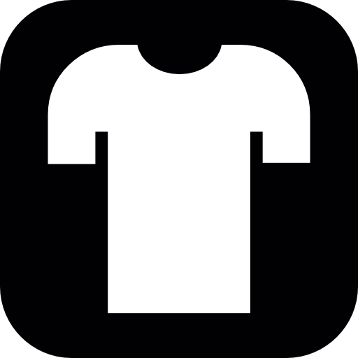 T-shirt inside a rounded square