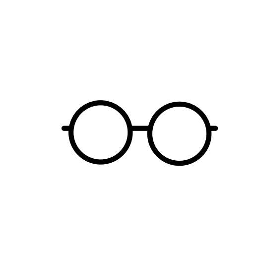 Eyeglasses outline