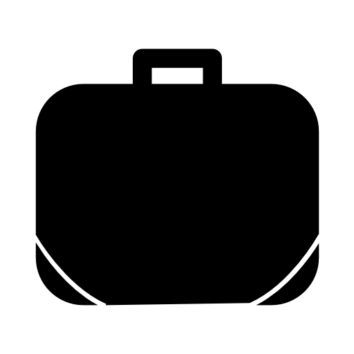 Suitcase with white lines design