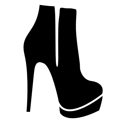 Zip up boots with heels