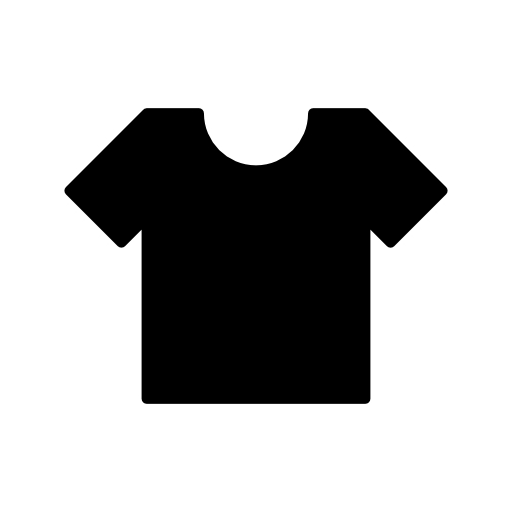 T-shirt in black of round neck