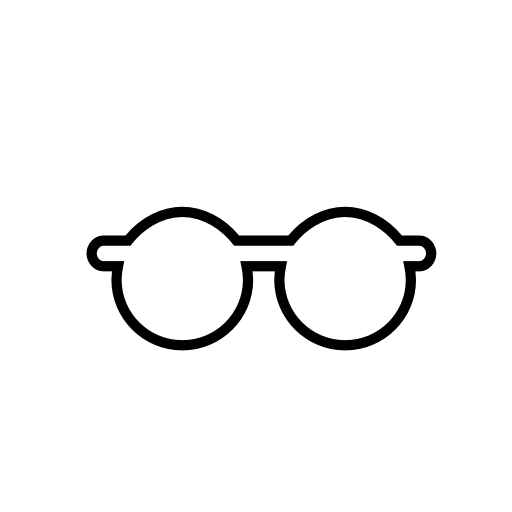 Eyeglasses outline