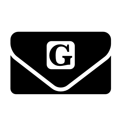 Rectangular pouch with G logo