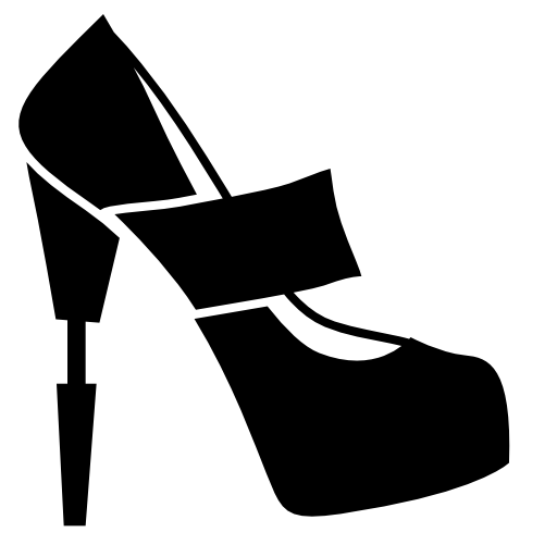 Strapped up platform heels