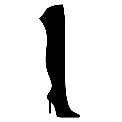 Knee high boots with heels