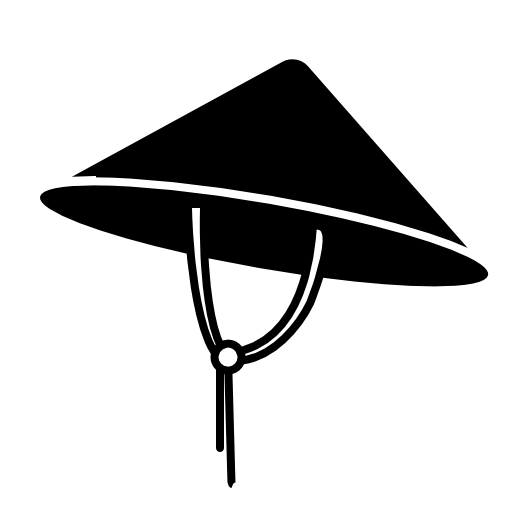 Conical Asian hat