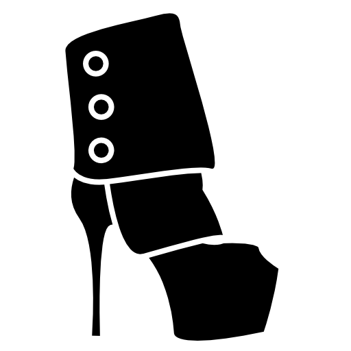 Female platform heel shoes