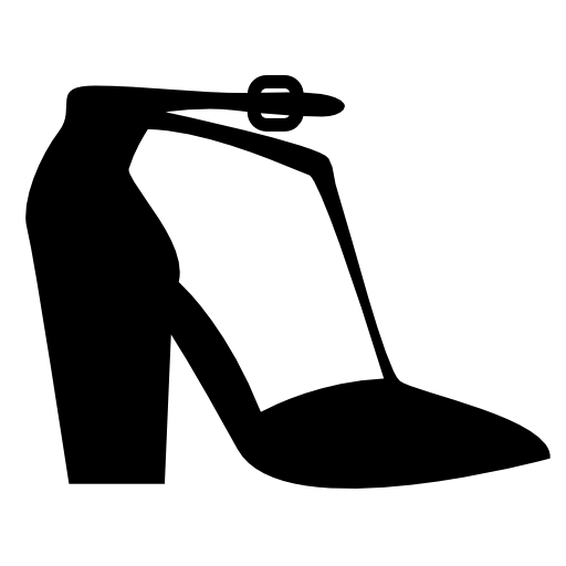 Platform heels with ankle strap