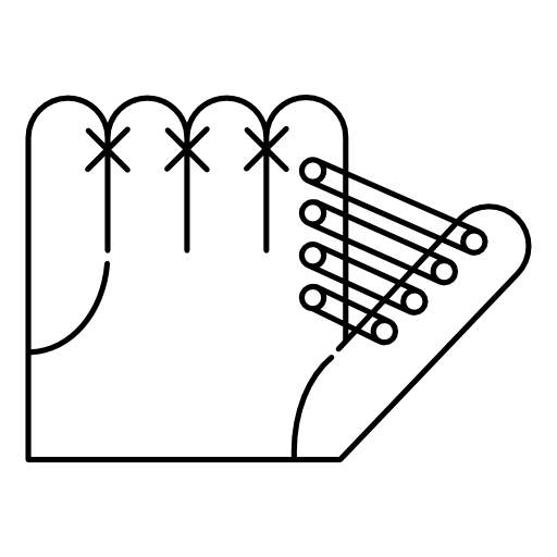 Gloves variant with white details
