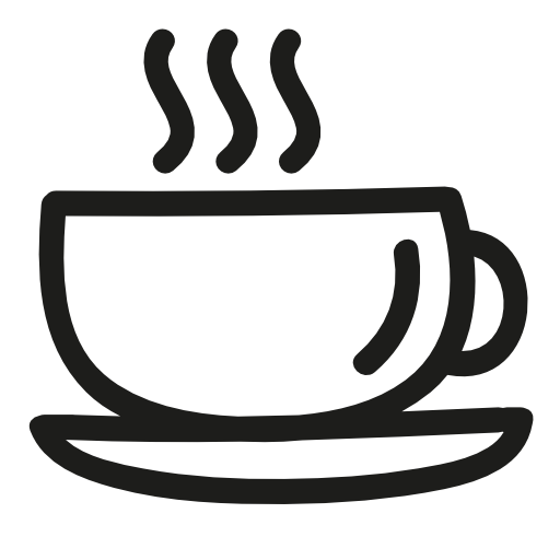 Mug coffee hand drawn symbol