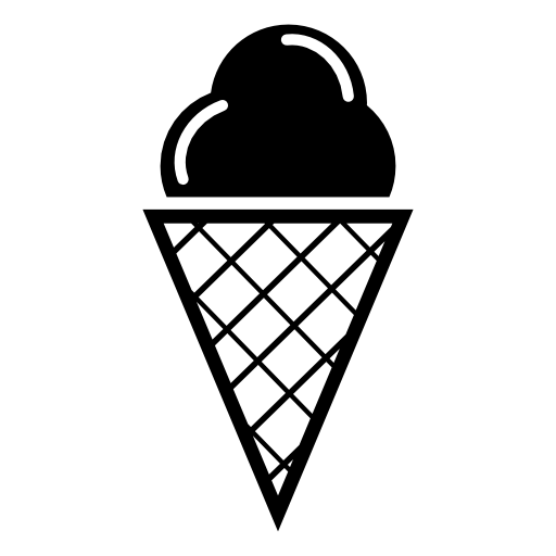 Ice cream on cone