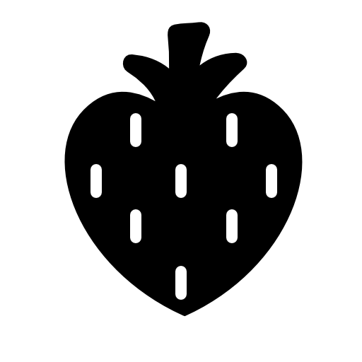 Heart shaped strawberry