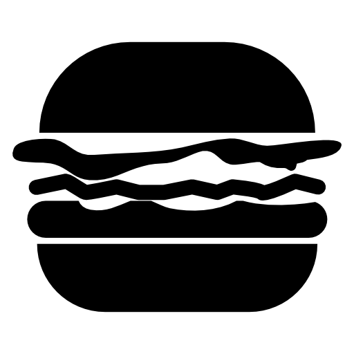 Hamburger variant with cheese, patty and lettuce