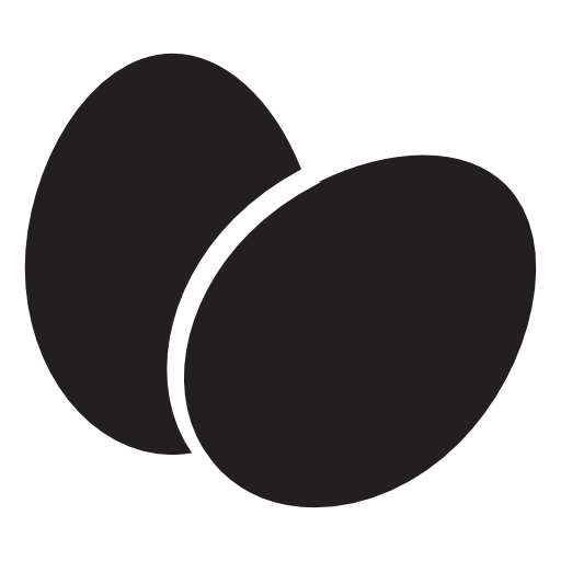 Eggs, couple in black, IOS 7 symbol