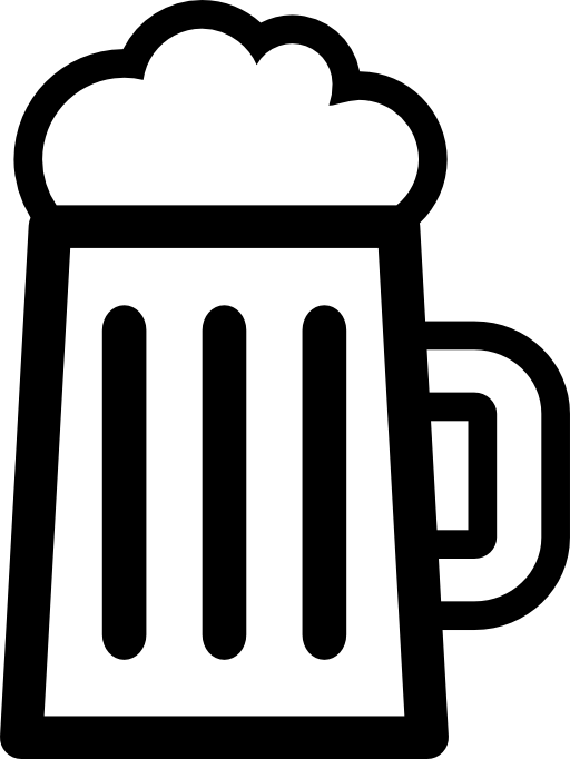 Beer drink jar outline