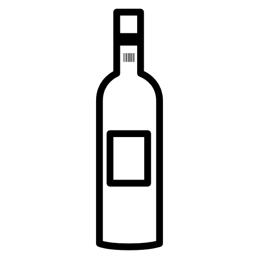 Wine bottle outline