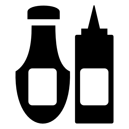 Food sauces containers couple