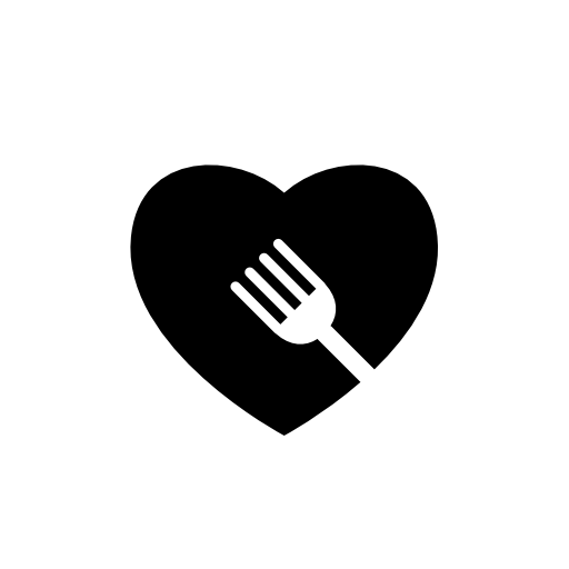 Heart and fork inside