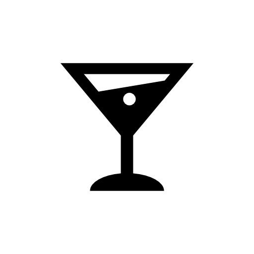 Martini alcoholic drink glass
