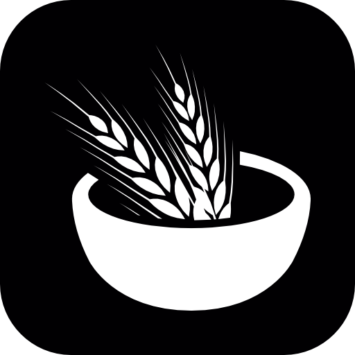 Wheat grains on a bowl