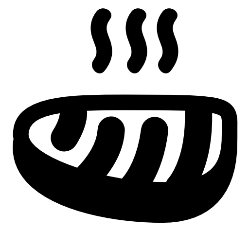 Hot bread with smoke