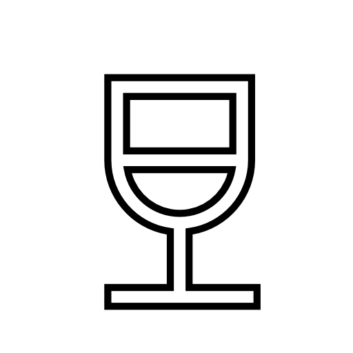 Wine glass with drink