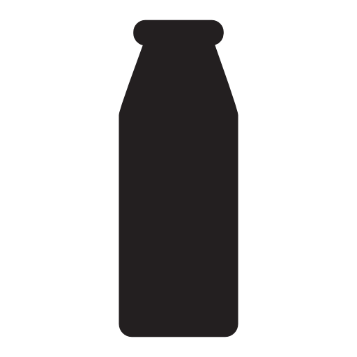 Bottle black shape, IOS 7 interface symbol
