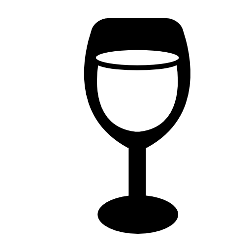 Wine glass with drink