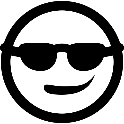 Cool smiley with sunglasses
