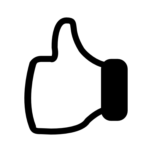 Hand in thumbs up position
