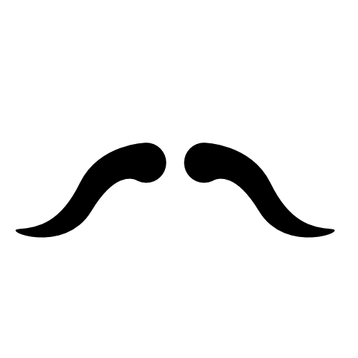 Thin moustache