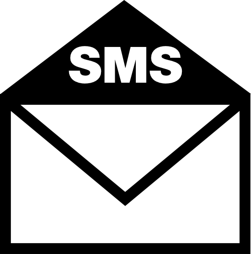 Sms letter envelope interface symbol