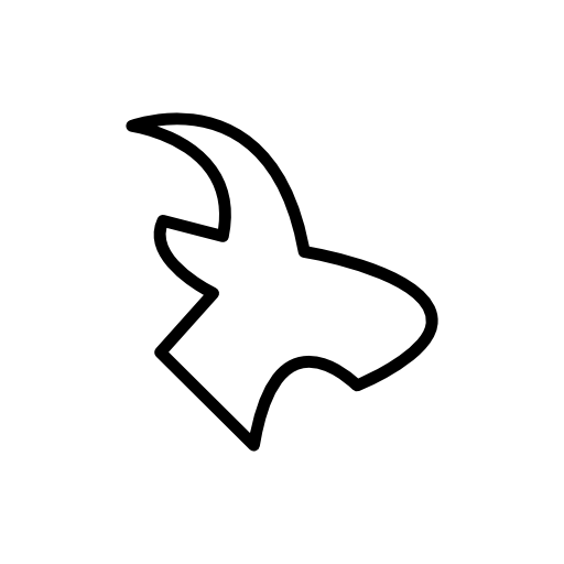 Flying bird outline variant