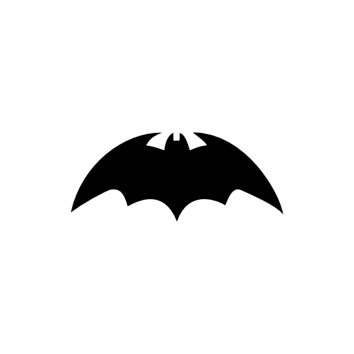Bat with rounded sharp wings variant