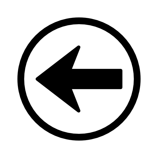 Back navigational arrow button pointing to left