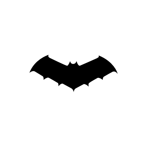 Bat in medium size variant silhouette