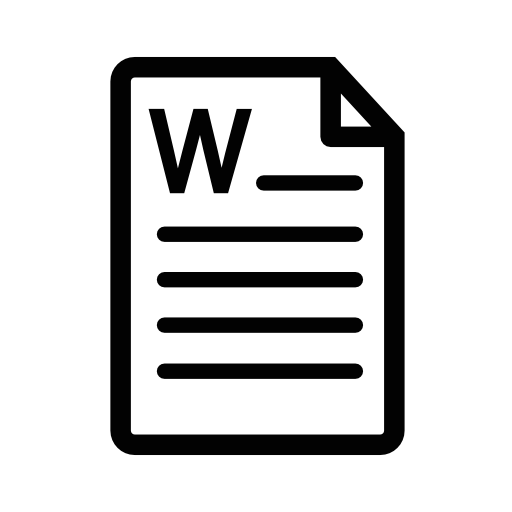 Microsoft word document file