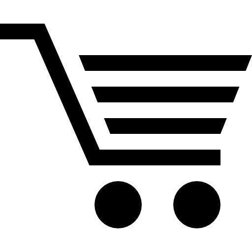 Shopping cart with horizontal lines design