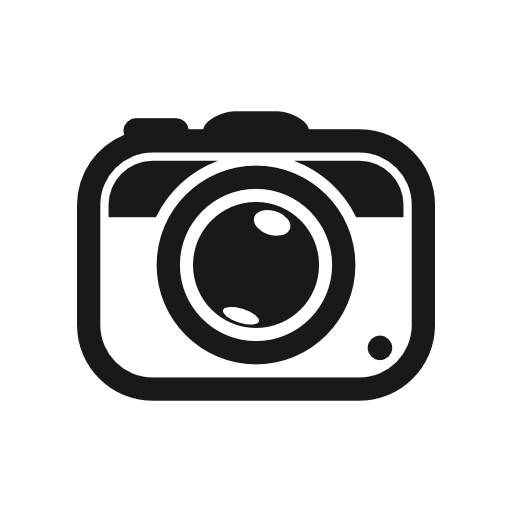 Photo camera tool rounded symbol
