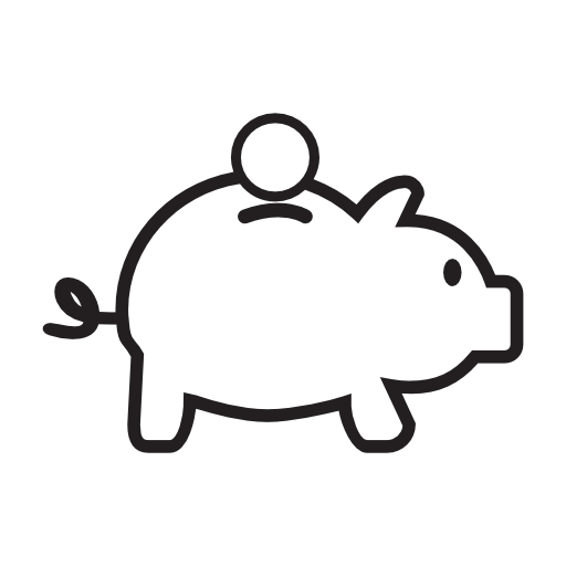 Piggy bank, IOS 7 interface symbol