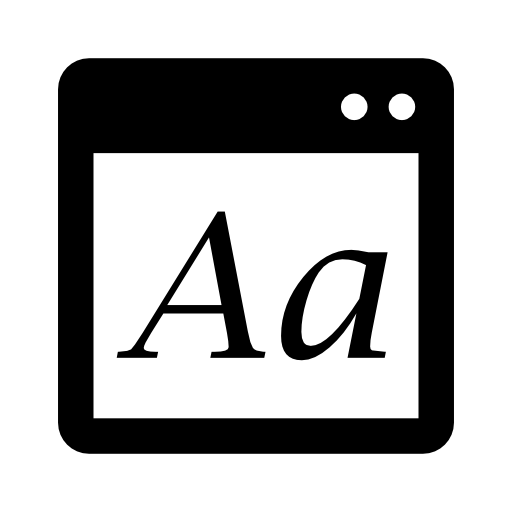 Font window