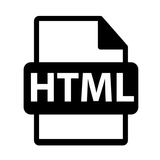 Html file extension interface symbol