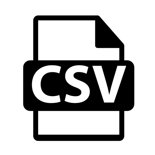 CSV file format extension