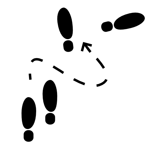 Footprints direction sketch