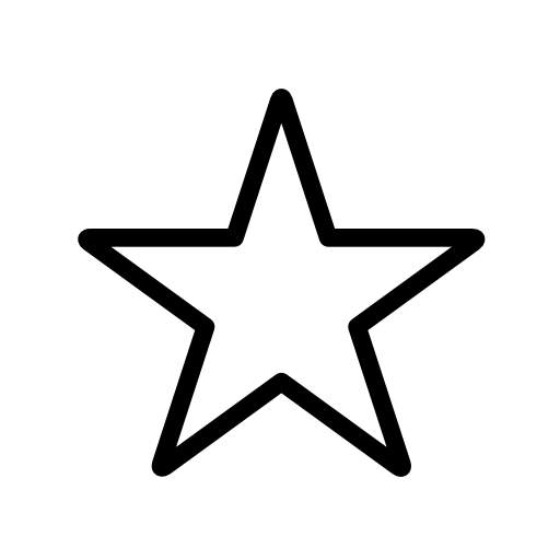 Favourites star interface or web symbol