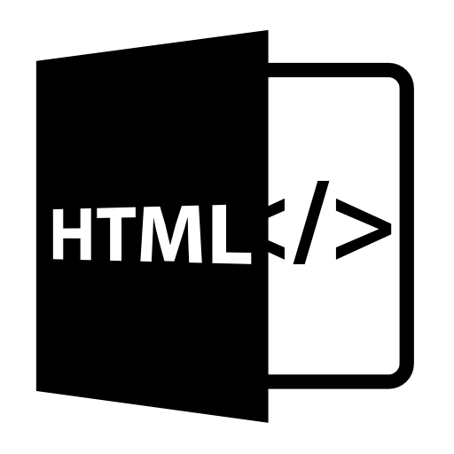 HTML open file format