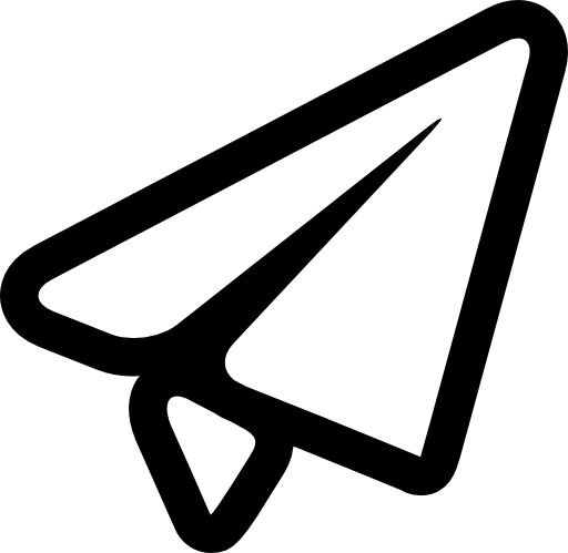Walk interface symbol of a paper plane