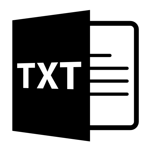 TXT open file format