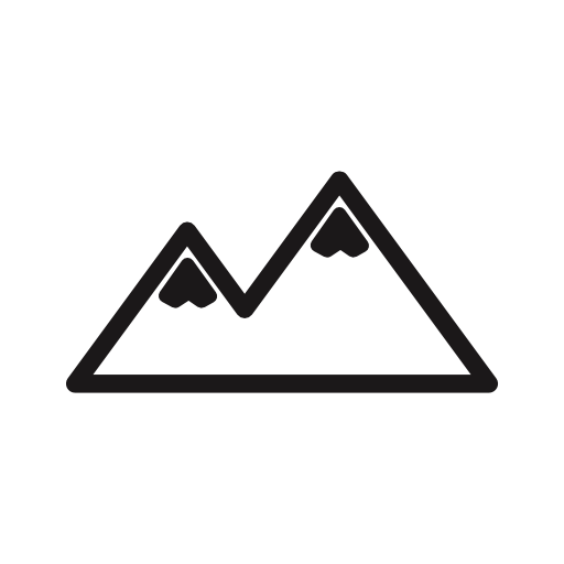 Mountains landscape photo interface symbol